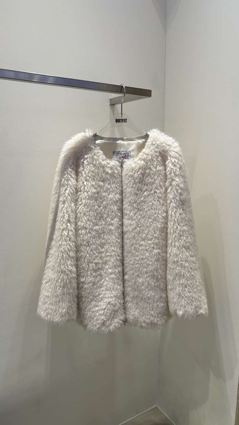 OUTFIT東大門㊣直郵女士新品人氣真品25秋冬熱賣短款大衣皮草OUTFIT短款大衣