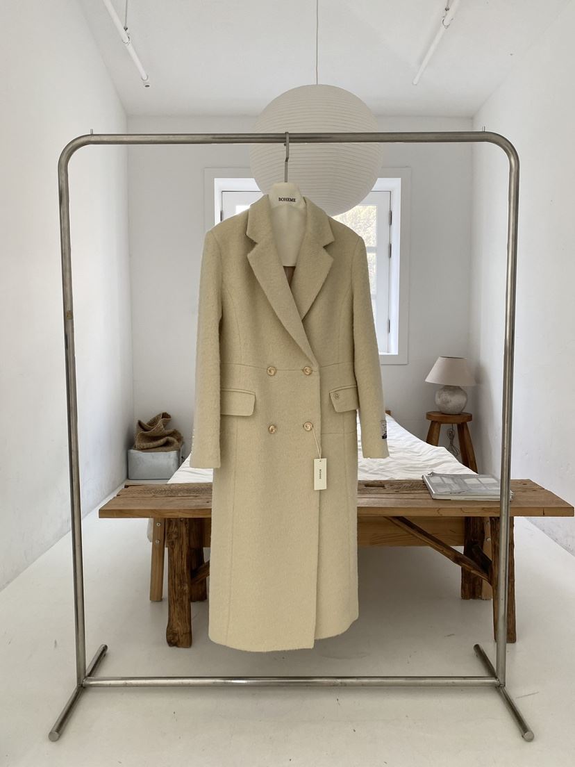 BOHEME韓國直郵㊣女裝新款時尚休閑推薦人氣真品中長款大衣BOHEME中長款大衣