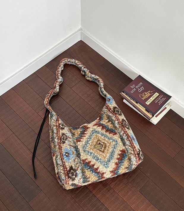 POSH BLUE東大門㊣實拍女裝新款人氣職業25秋冬單肩斜跨包絨POSH BLUE單肩/斜跨包