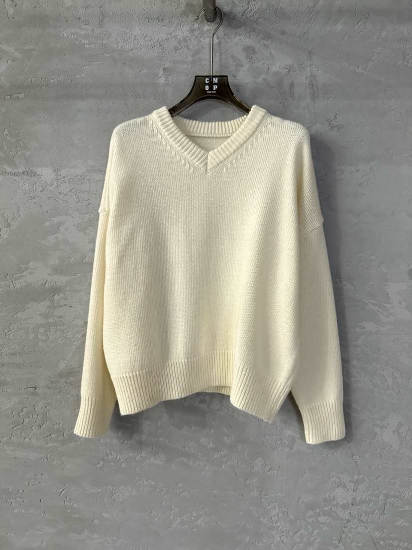 COME OPEN東大門㊣直郵女裝新款人氣職業25秋冬針織衫V領羊絨COMP-(COME OPEN)針織衫