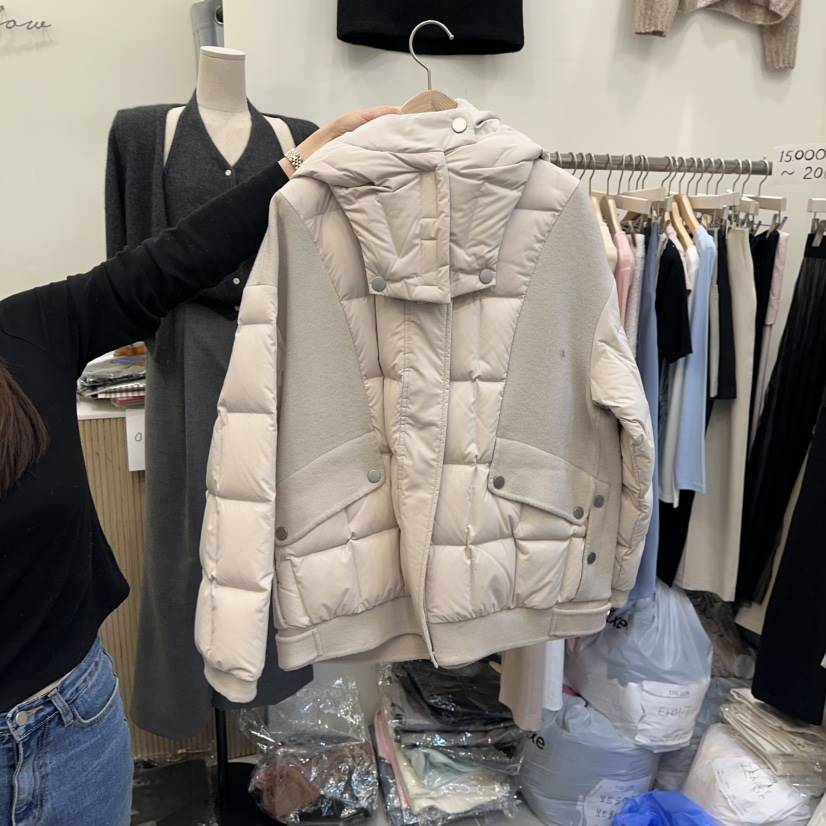 THE LOW韓國代購㊣女士新款25秋冬真品熱賣推薦職業短款棉服THE LOW短款棉服