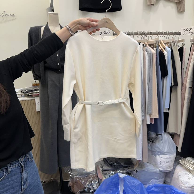 THE LOW韓國代購㊣女士新品真品推薦人氣熱賣時尚職業連衣裙THE LOW連衣裙