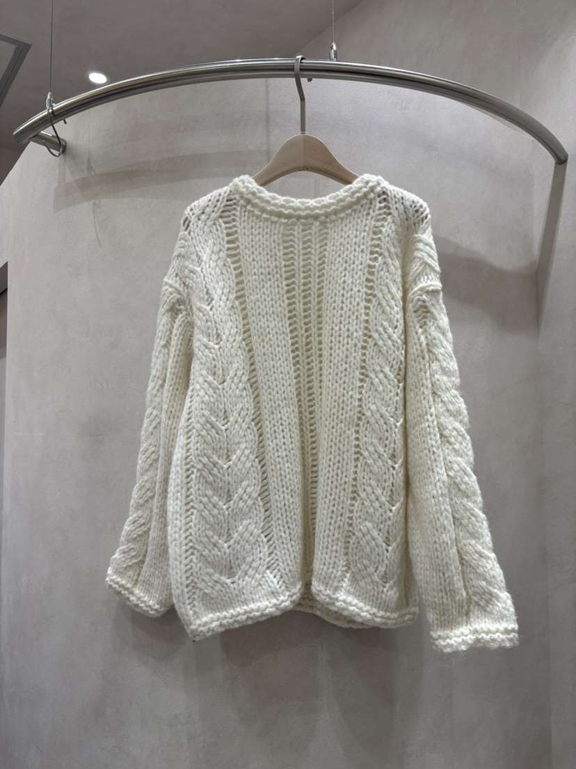 WHO IS SHE韓國代購㊣女士新款真品25秋冬推薦毛衣手工編織WHO IS SHE毛衣