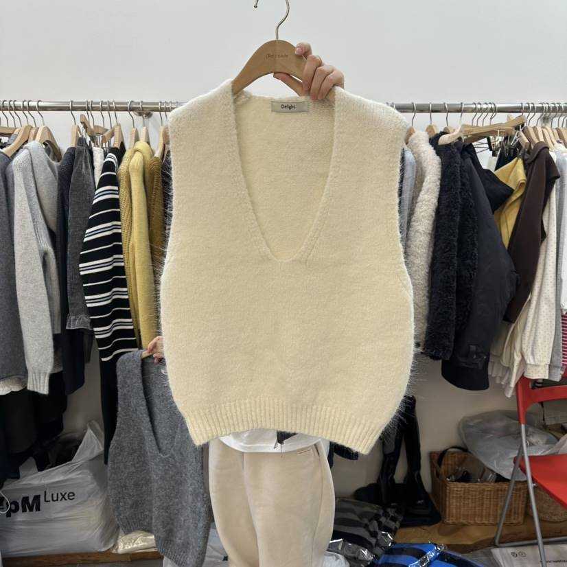 DELIGHT-L韓國直郵㊣女裝新款真品休閑推薦熱賣吊帶背心V領DELIGHT-L吊帶/背心