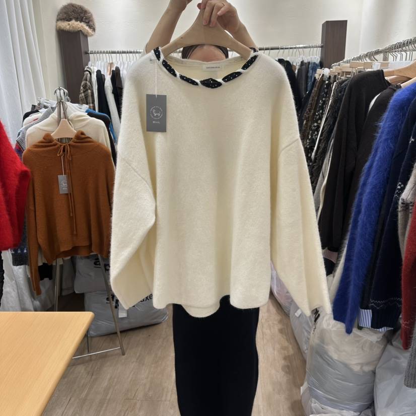 HANSUNGHYUN韓國直郵㊣女裝新品25秋冬休閑時尚針織衫羊毛寬松HANSUNGHYUN針織衫