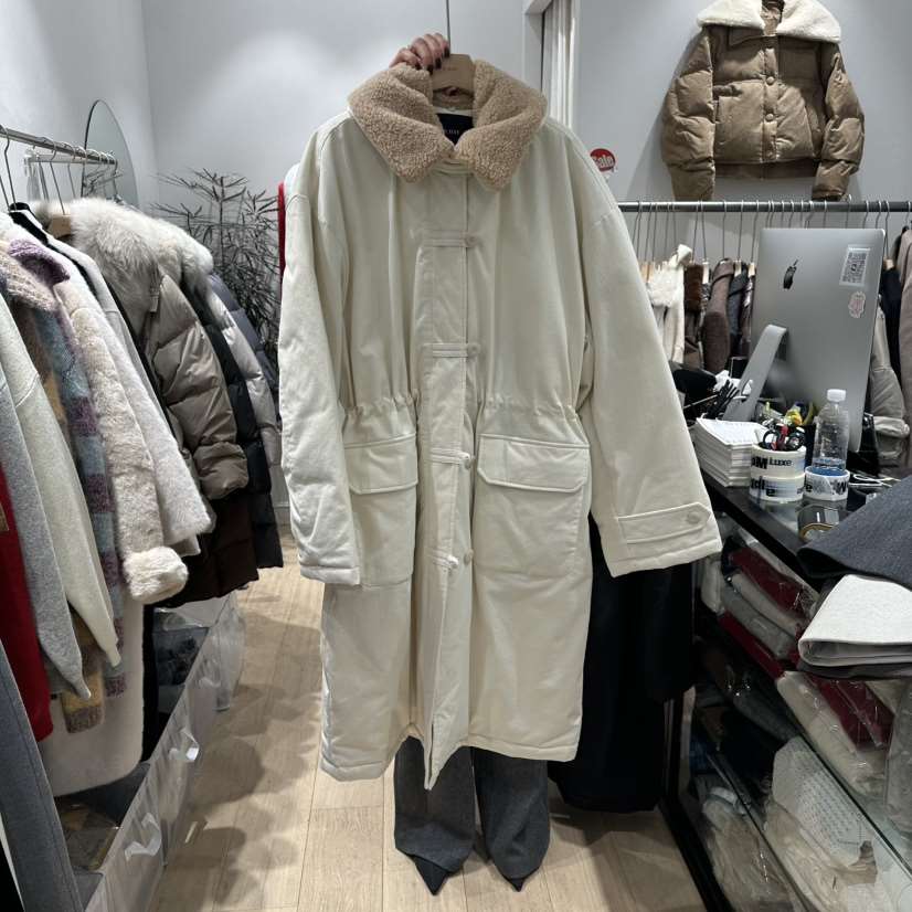 DDAY東大門㊣代購女士新款職業熱賣人氣長款羽絨服羊毛鴨絨DDAY長款羽絨服