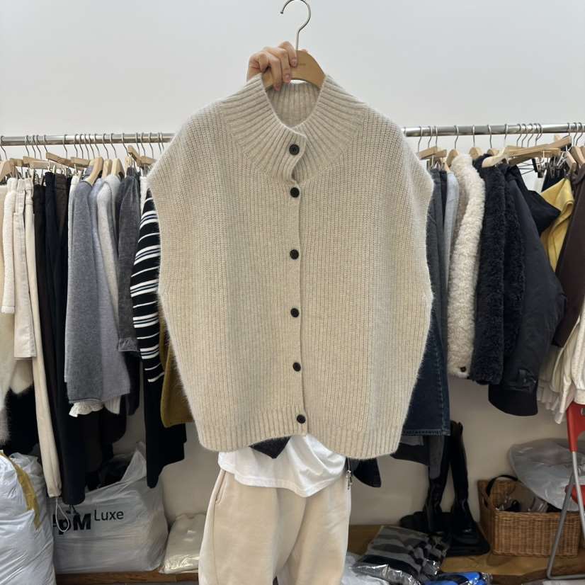 DELIGHT-L東大門㊣實拍女士新品時尚25秋冬人氣推薦馬甲浣熊DELIGHT-L馬甲