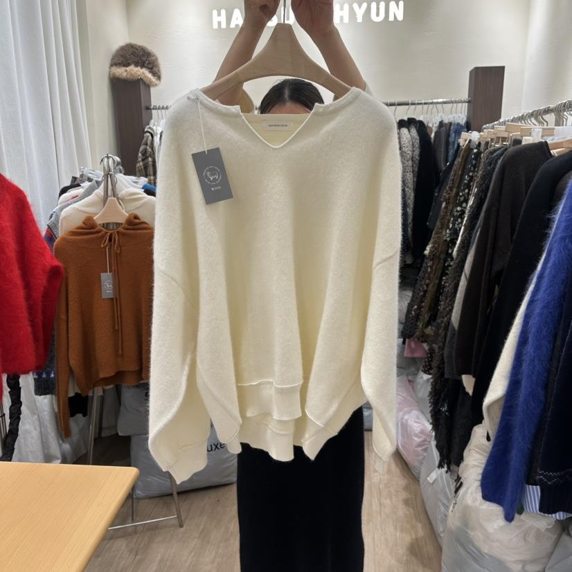 HANSUNGHYUN東大門㊣直郵女士新品熱賣休閑25秋冬針織衫羊毛寬松HANSUNGHYUN針織衫
