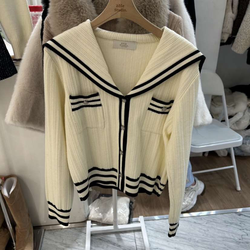 ABLESTUDIO東大門㊣實拍女士新款25秋冬時尚熱賣職業推薦毛衣ABLESTUDIO毛衣