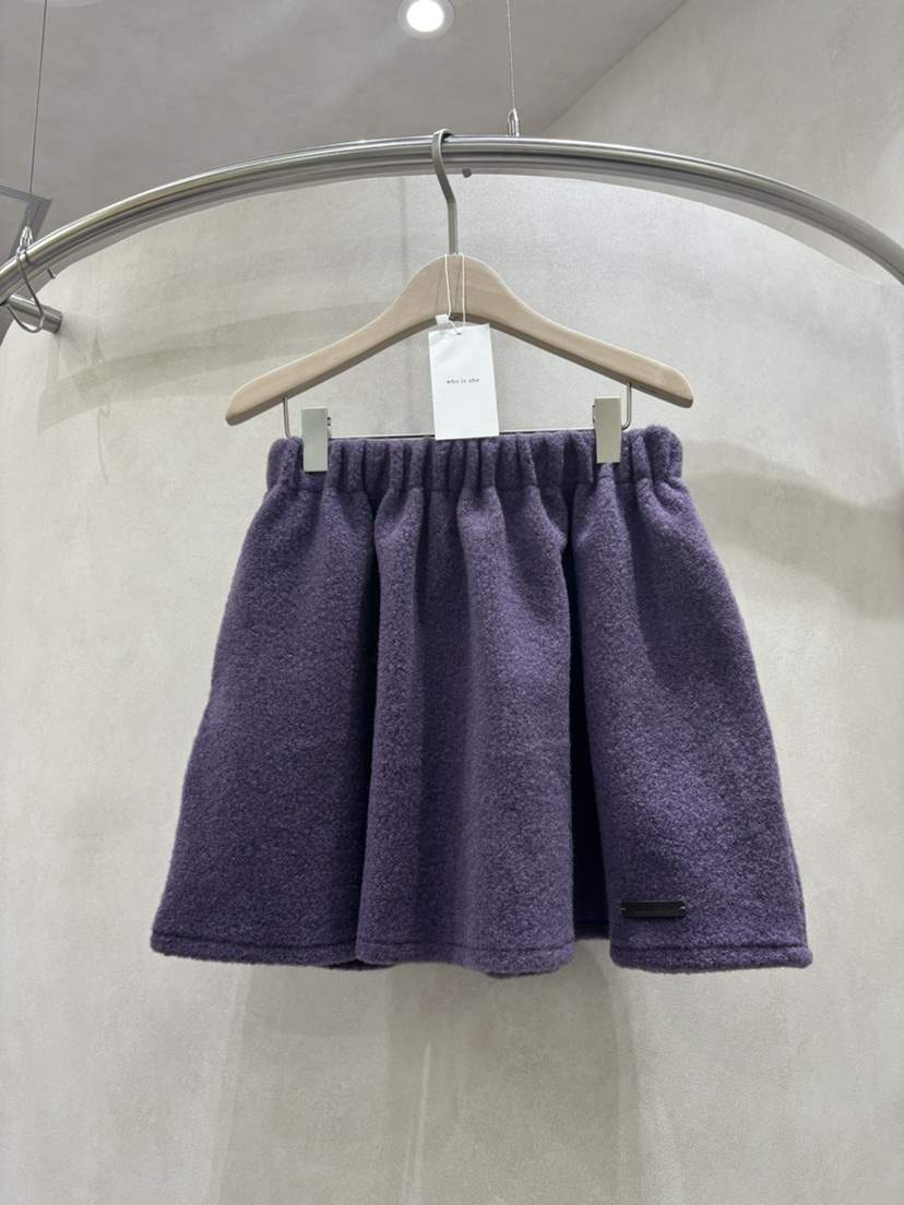 WHO IS SHE東大門㊣代購女裝新品熱賣休閑真品職業短裙羊毛WHO IS SHE短裙