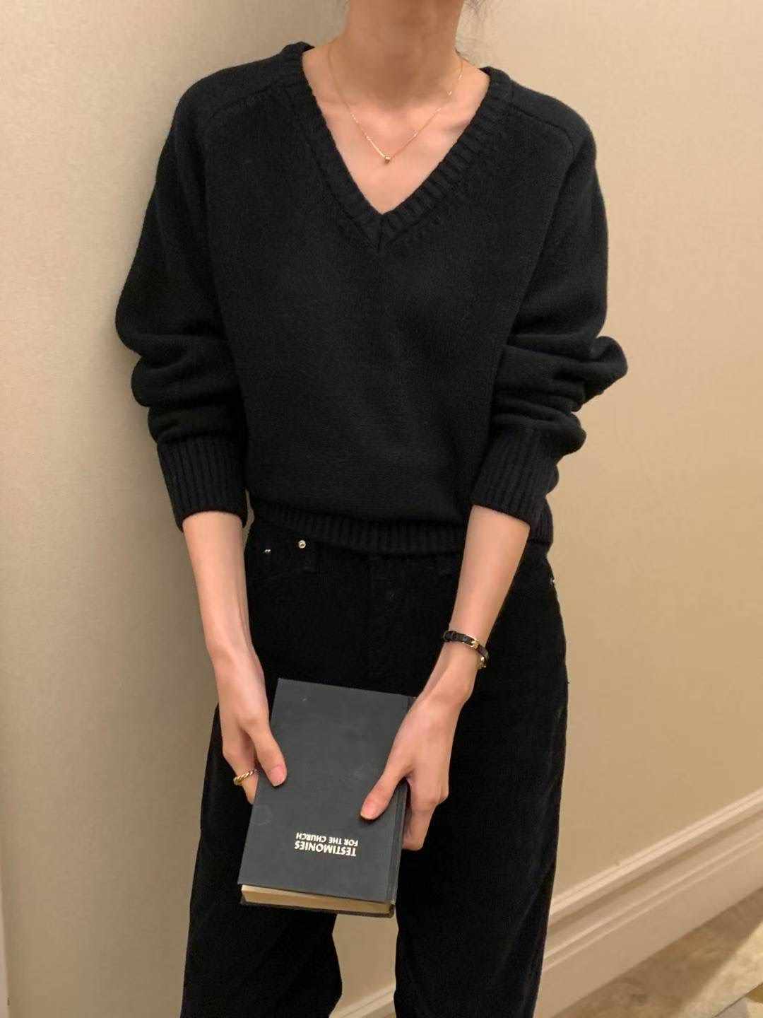 INOUF東大門㊣實拍女裝新款職業人氣時尚推薦針織衫美利奴羊毛INOUF/FLUTTER針織衫