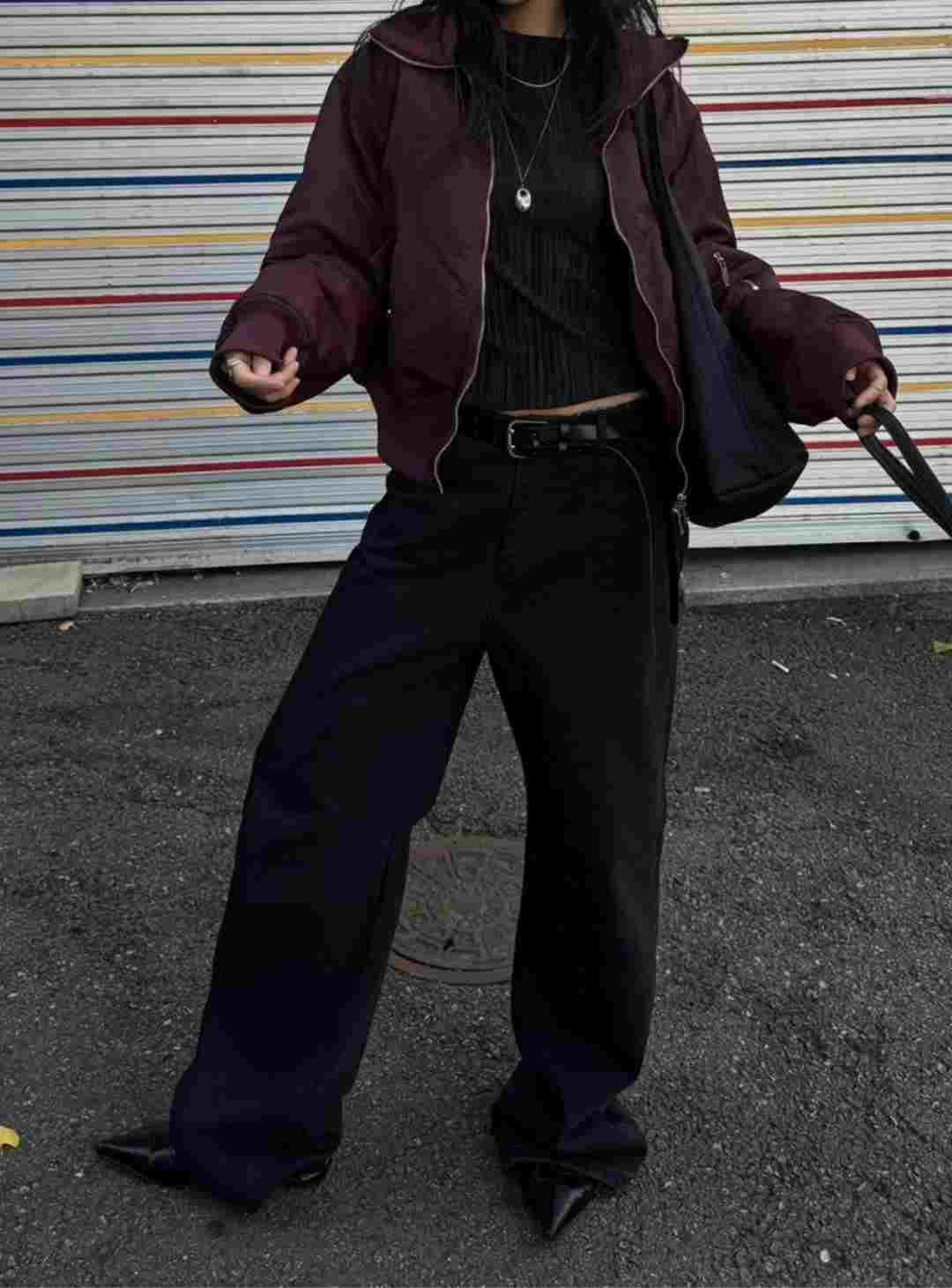 IMHERE東大門㊣實拍女士新品休閑25秋冬熱賣牛仔褲不含腰帶IMHERE牛仔褲