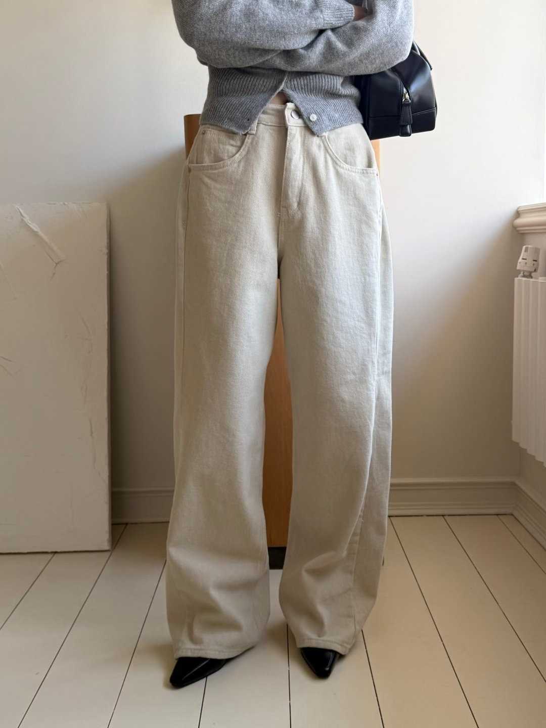 IMHERE韓國直郵㊣女士新款人氣熱賣推薦時尚職業休閑牛仔褲IMHERE牛仔褲