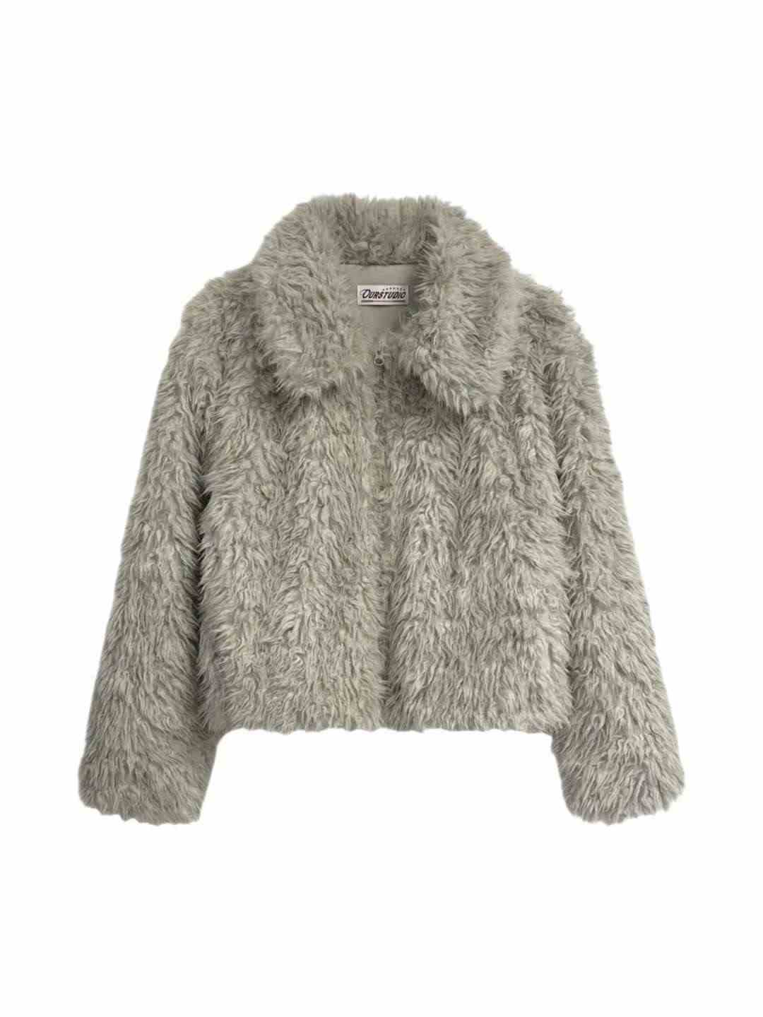 OURSTUDIO韓國直郵㊣女士新款25秋冬推薦職業熱賣時尚短款大衣OURSTUDIO短款大衣