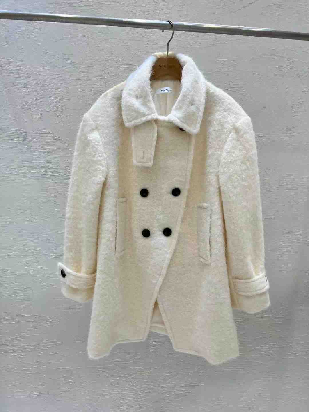 NEW FACE東大門㊣代購女裝新款25秋冬休閑熱賣真品短款大衣NEW FACE短款大衣