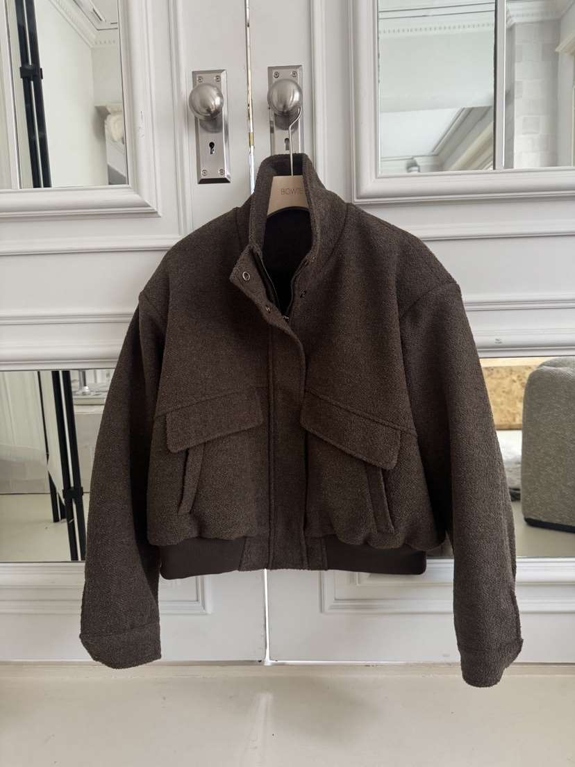BOWIE東大門㊣代購女裝新品人氣真品時尚推薦25秋冬夾克羊毛填充BOWIE夾克