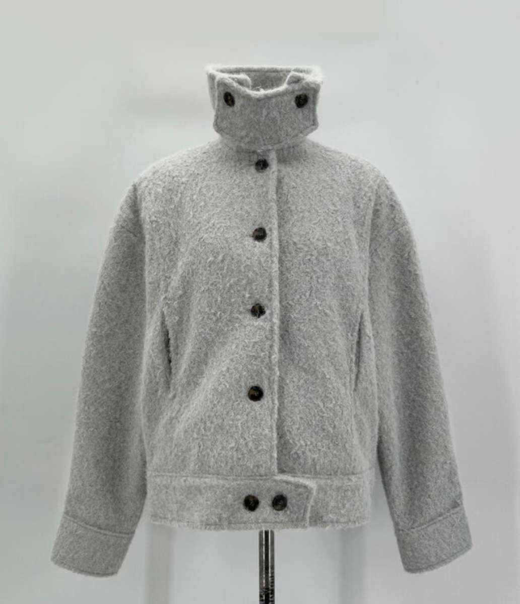 NEW FACE韓國代購㊣女士新品真品休閑職業推薦25秋冬短款大衣NEW FACE短款大衣