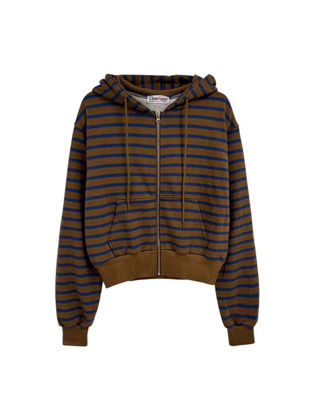 OURSTUDIO東大門㊣代購女裝新品推薦職業人氣時尚夾克拉鏈連帽OURSTUDIO夾克