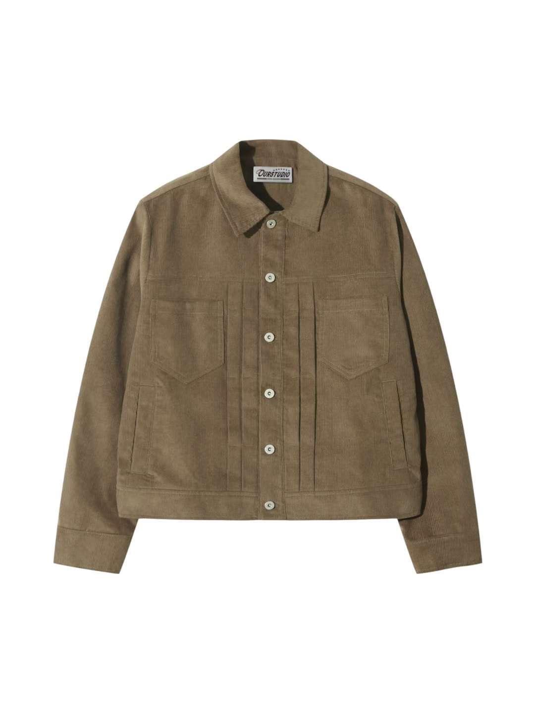 OURSTUDIO東大門㊣實拍女裝新款時尚25秋冬真品休閑夾克燈芯絨OURSTUDIO夾克