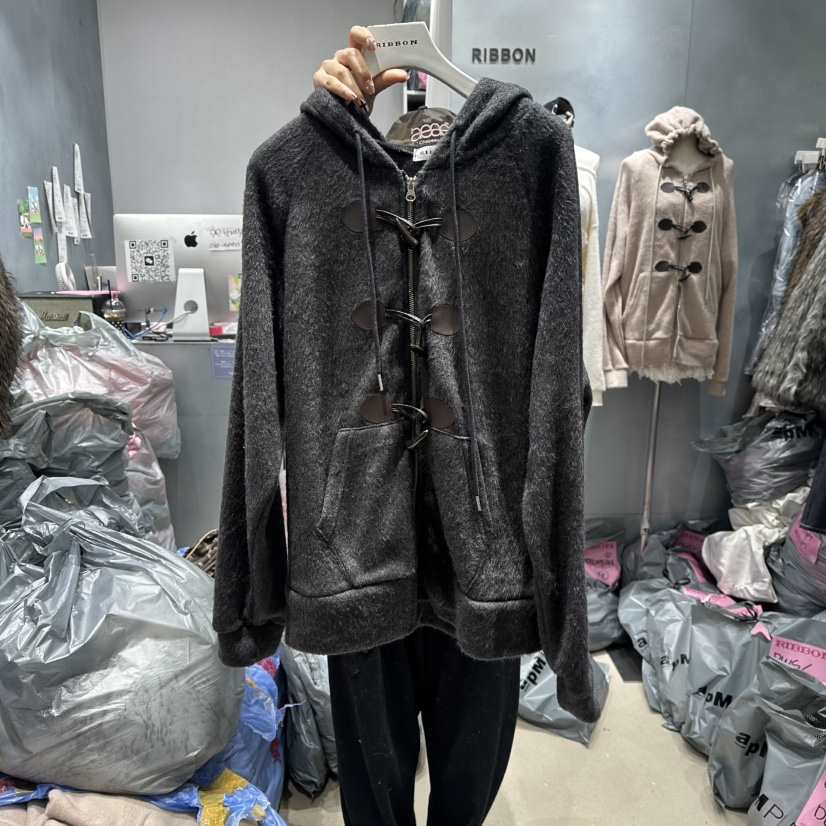 RIBBON韓國代購㊣女士新款熱賣推薦人氣休閑時尚職業25秋冬衛衣RIBBON衛衣