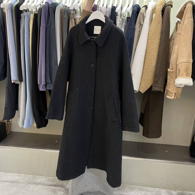 FAVE/FAVOURITE東大門㊣代購女士新款推薦中長款大衣含腰帶FAVE/FAVOURITE中長款大衣