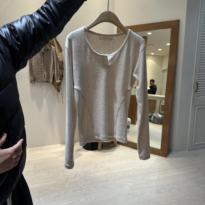 COPINER韓國代購㊣女士新款休閑熱賣25秋冬職業時尚長袖T恤COPINER長袖T恤