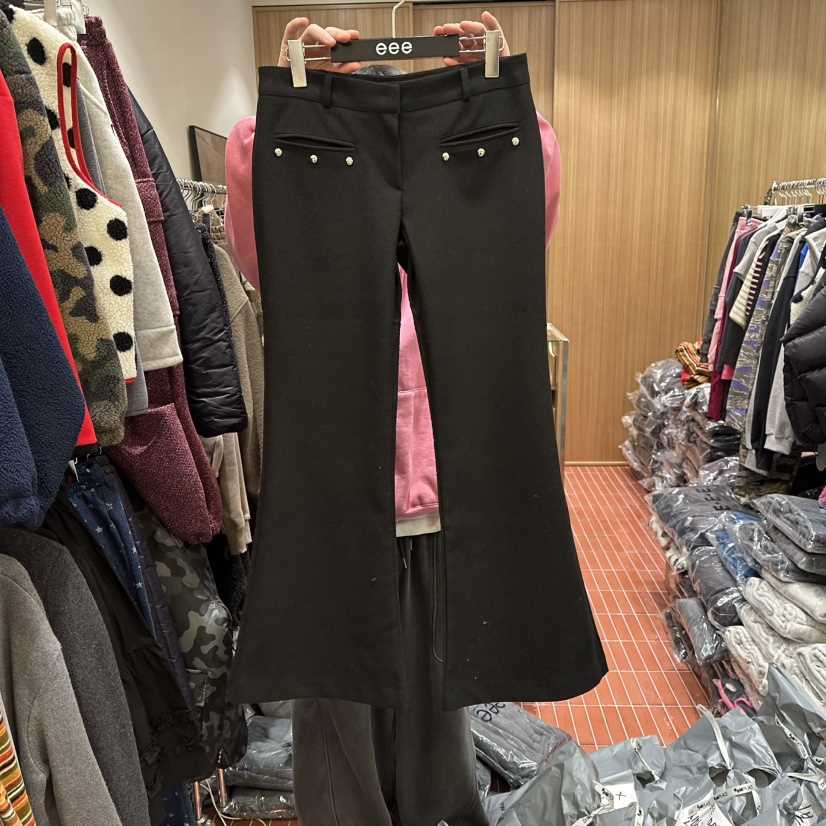 E/E/E東大門㊣代購女裝新款時尚熱賣真品職業人氣休閑褲羊毛E/E/E休閑褲