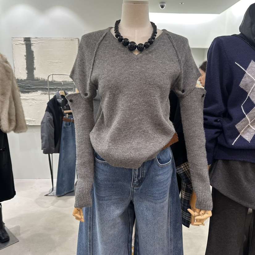 PART3韓國直郵㊣女士新款職業25秋冬推薦針織衫不含項鏈可拆卸Part.3針織衫