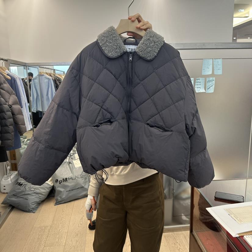 LTMS韓國代購㊣女裝新品休閑人氣真品25秋冬短款羽絨服絎縫LTMS短款羽絨服