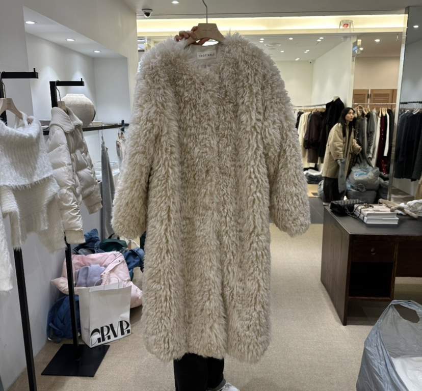 VEGETABLE東大門㊣實拍女士新品真品時尚推薦人氣中長款大衣VEGETABLE中長款大衣