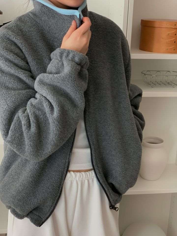 HEY/TO SEWING韓國代購㊣女裝新款職業推薦時尚夾克抓絨雙面BY HEY/TO SEWING夾克