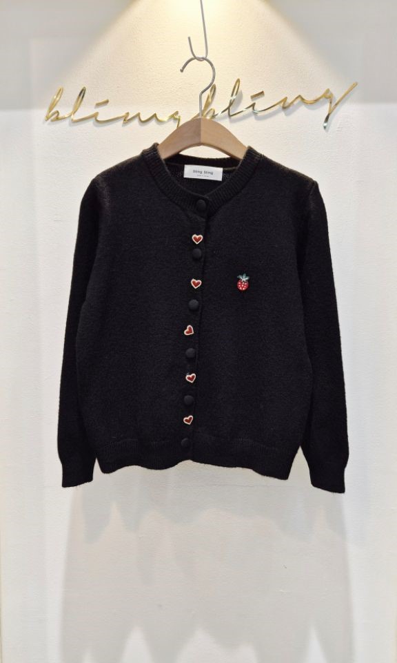 BLING BLING-S韓國代購㊣女裝新品人氣25秋冬職業針織衫開衫BLING BLING-S針織衫