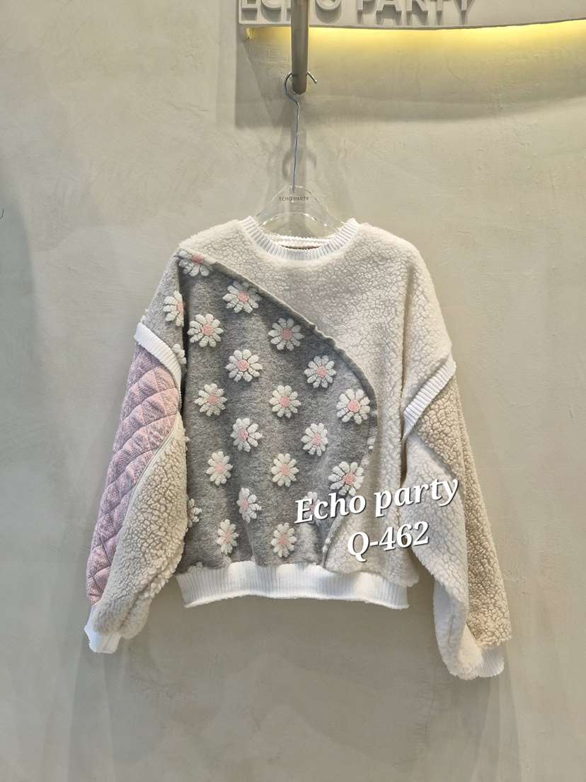 ECHOPARTY韓國代購㊣女士新款休閑職業25秋冬推薦時尚人氣衛衣ECHOPARTY衛衣