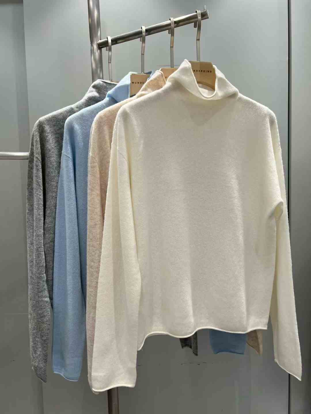 WUNDERKIND東大門㊣直郵女士新款真品職業推薦25秋冬長袖T恤WUNDERKIND長袖T恤