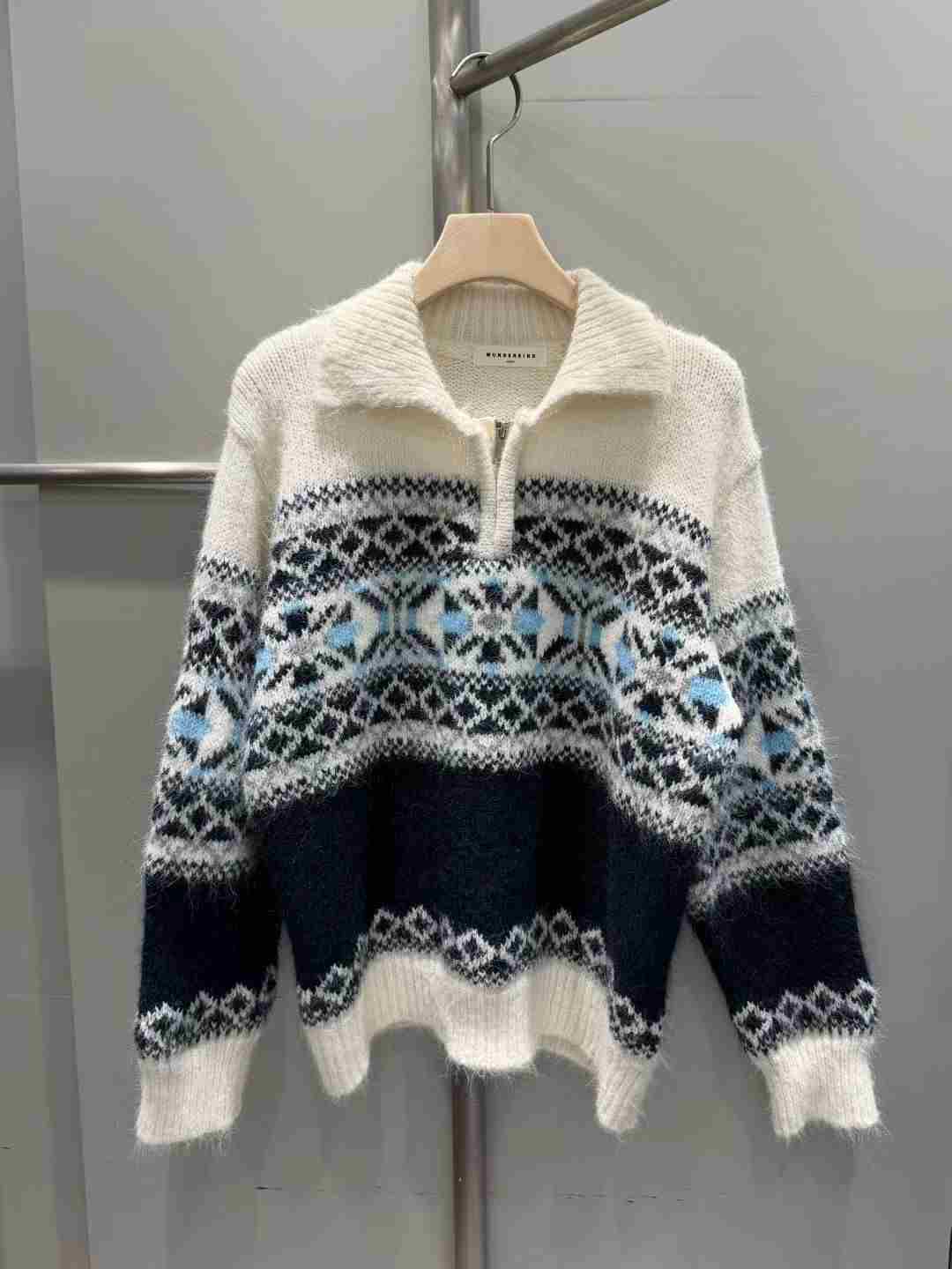 WUNDERKIND東大門㊣直郵女士新品25秋冬時尚人氣職業針織衫WUNDERKIND針織衫
