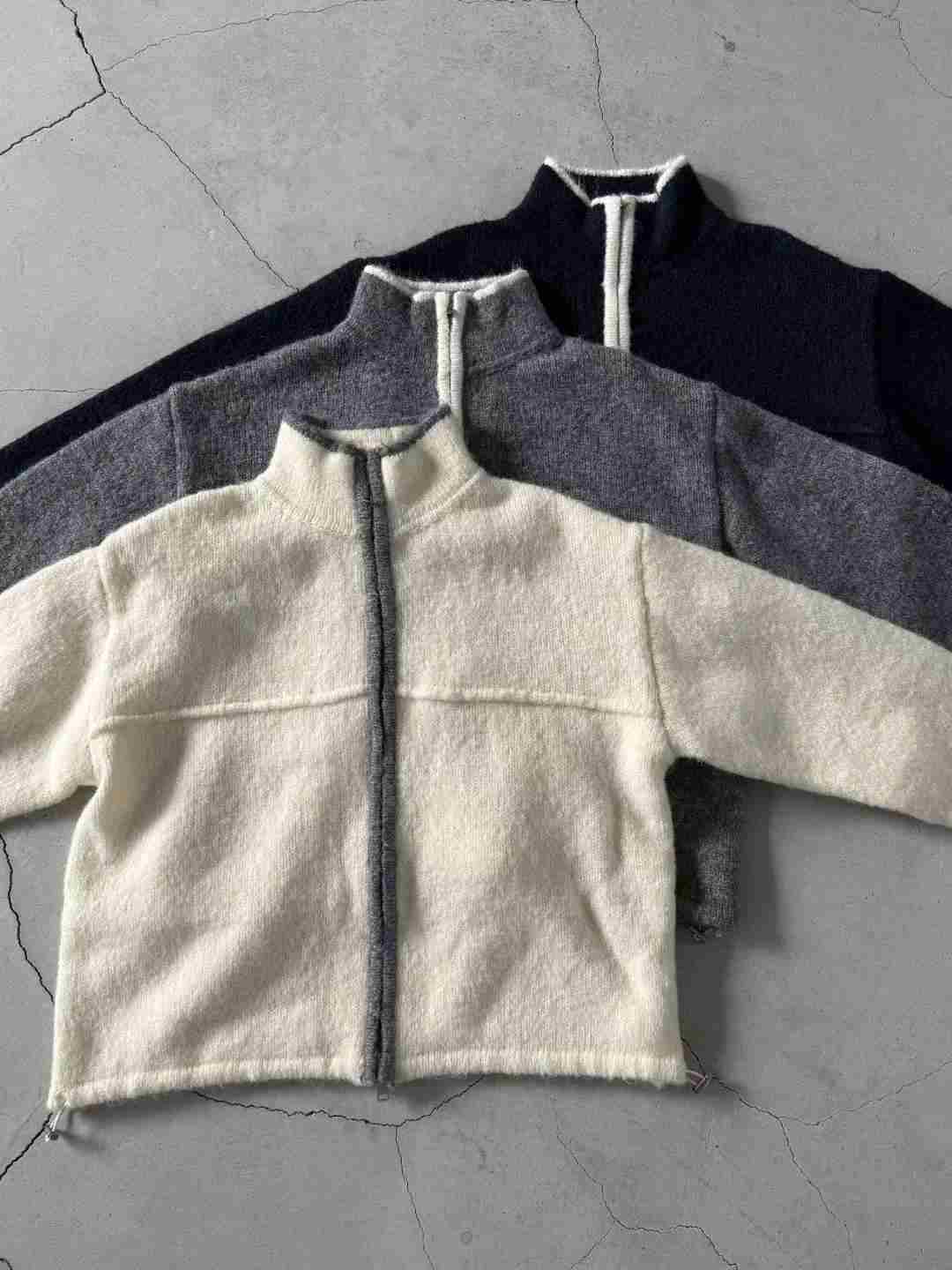 SALT.B東大門㊣代購女裝新品25秋冬熱賣推薦時尚針織衫拉鏈SALT.B針織衫