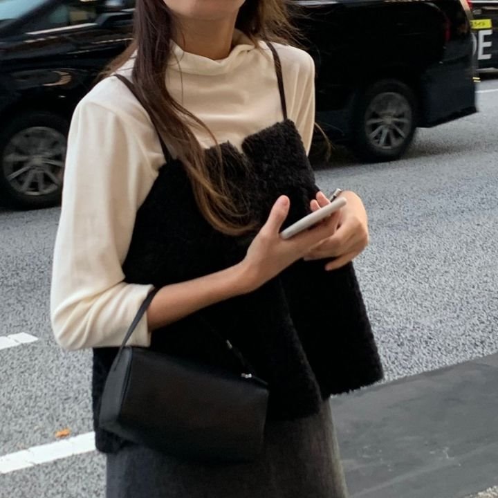 STAY HERE韓國直郵㊣女士新品時尚熱賣休閑吊帶背心不含內搭STAY HERE吊帶/背心