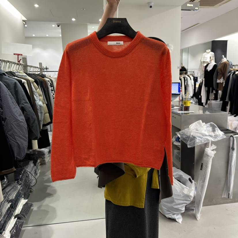 DIARRA韓國代購㊣女士新品真品職業25秋冬推薦熱賣休閑針織衫DIARRA針織衫