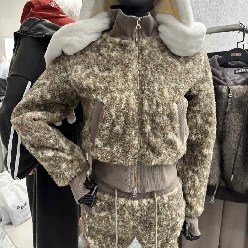 NUEUN東大門㊣實拍女裝新品人氣熱賣25秋冬職業休閑夾克拉鏈NUEUN/SEEOT夾克