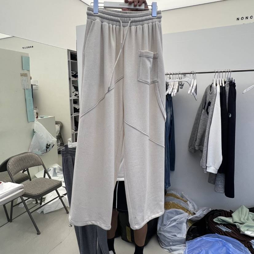 NON CLIP東大門㊣代購女裝新品職業真品時尚25秋冬休閑褲口袋NON CLIP休閑褲