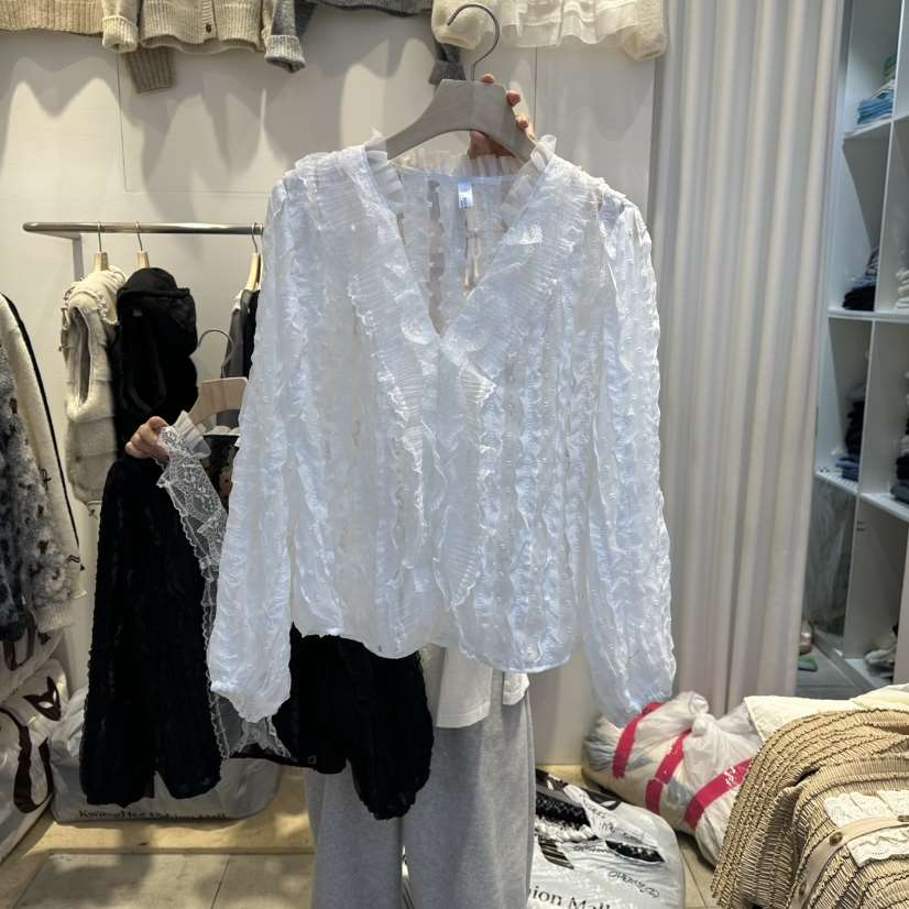 LADYBUG+ADORABLE東大門㊣代購女士新款職業推薦襯衫蕾絲衫LADYBUG/Adorable襯衫/蕾絲衫