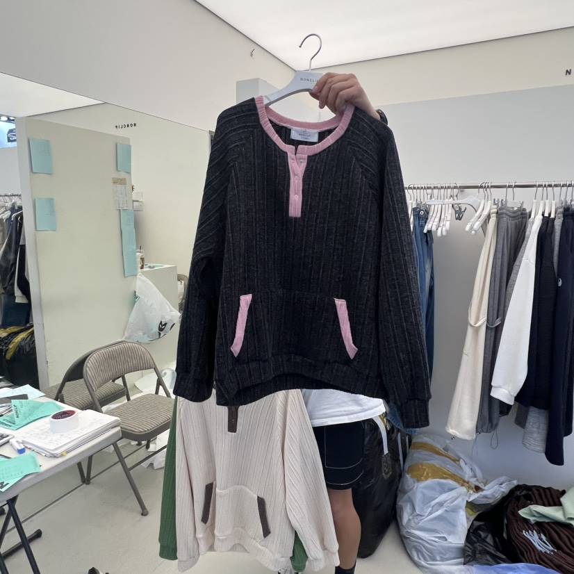 NON CLIP東大門㊣實拍女裝新款推薦人氣真品職業25秋冬衛衣NON CLIP衛衣