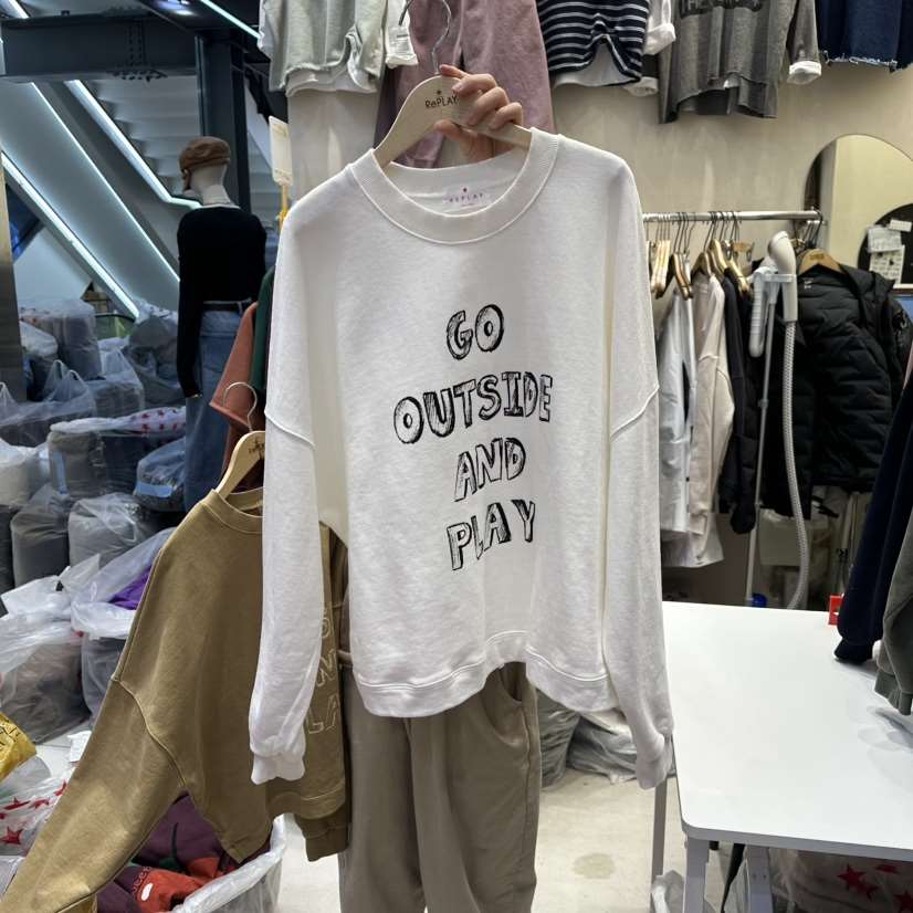 REPLAY東大門㊣代購女裝新款休閑人氣推薦25秋冬真品時尚衛衣REPLAY衛衣