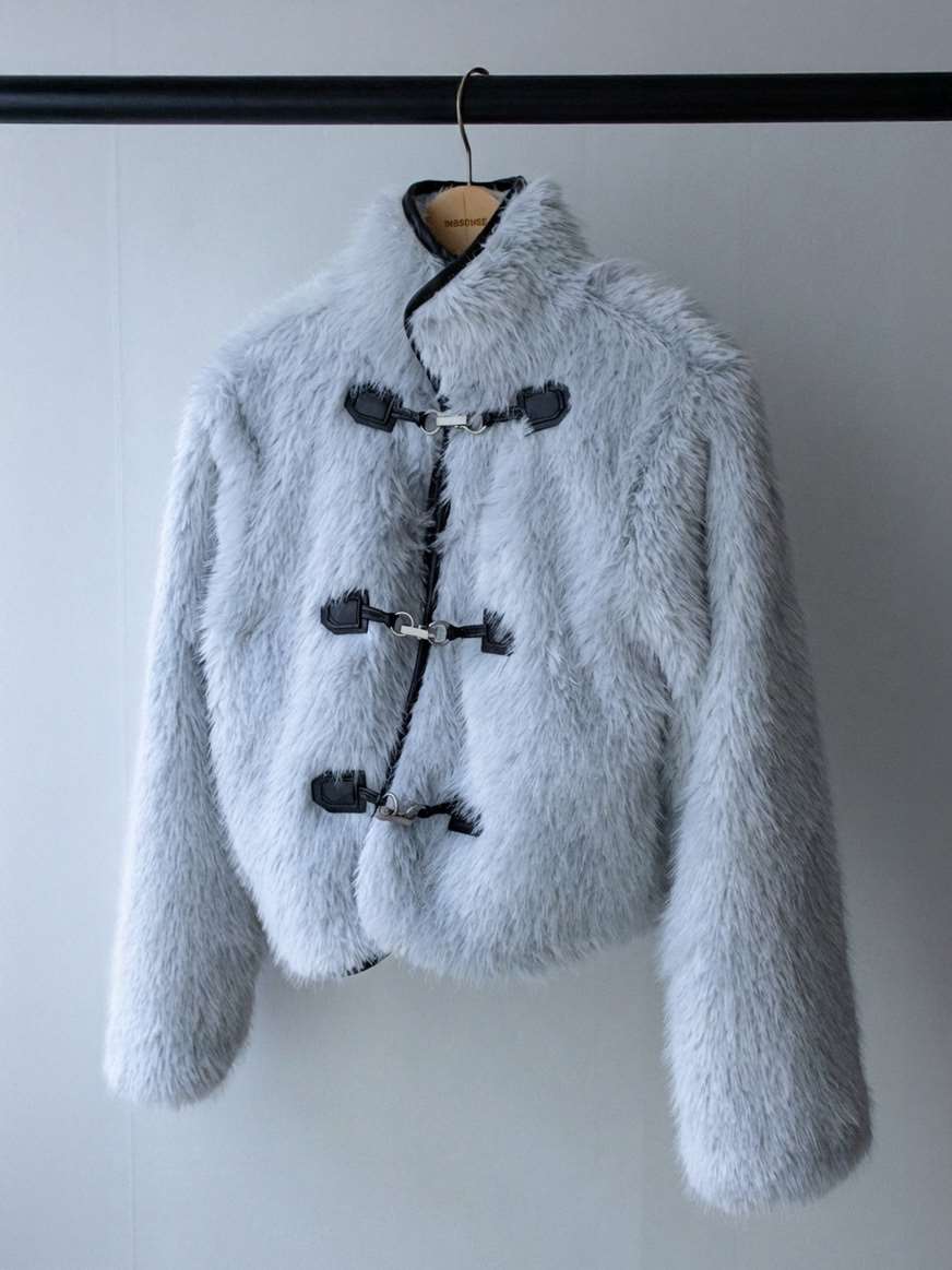 INSSENSE-A東大門㊣代購女裝新品熱賣職業25秋冬短款大衣短款INSSENSE-A短款大衣