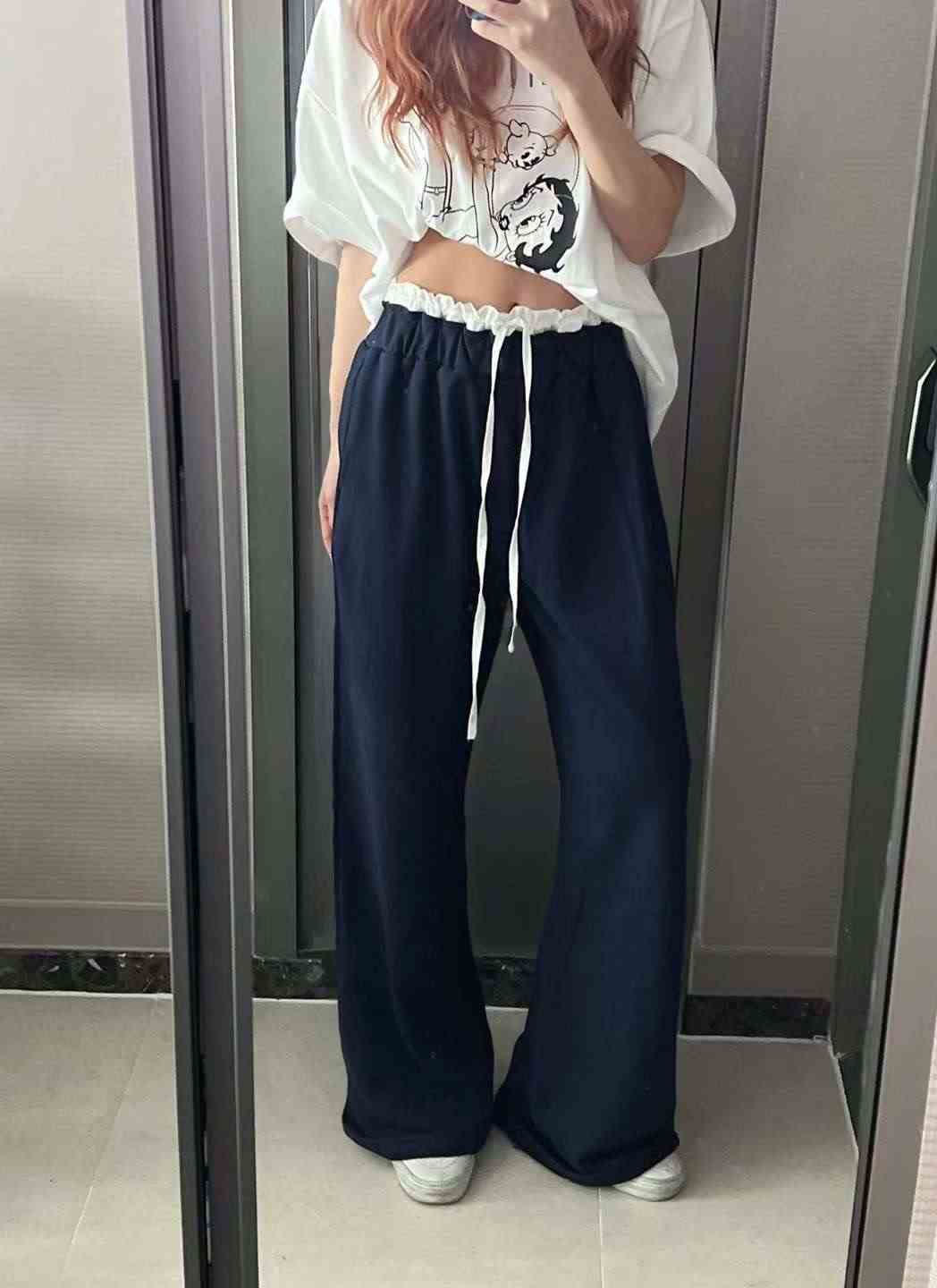 KITSCH韓國直郵㊣女士新款時尚休閑人氣熱賣真品職業休閑褲KITSCH休閑褲