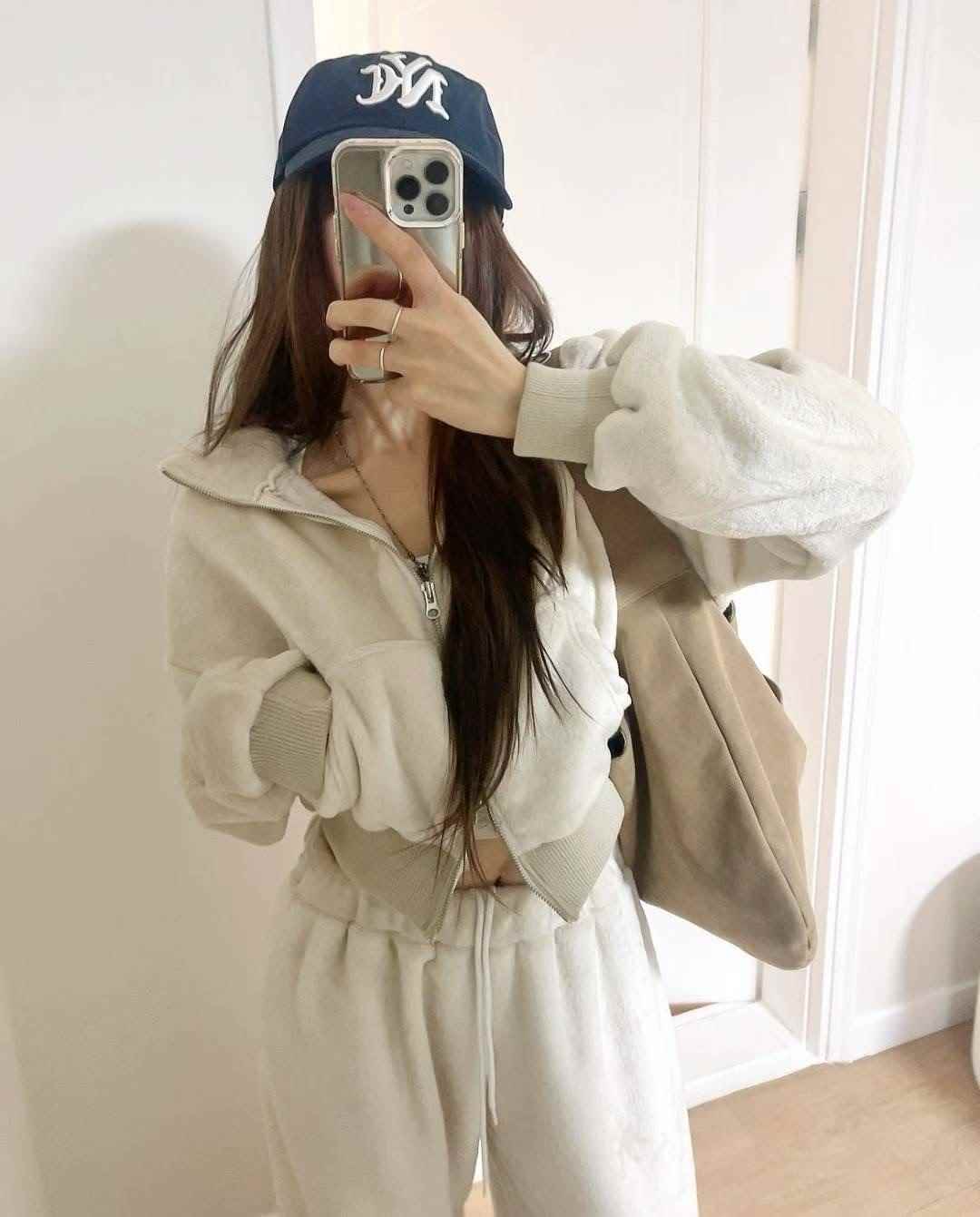 KITSCH韓國直郵㊣女裝新款職業25秋冬時尚夾克高領拉鏈衫貂皮KITSCH夾克