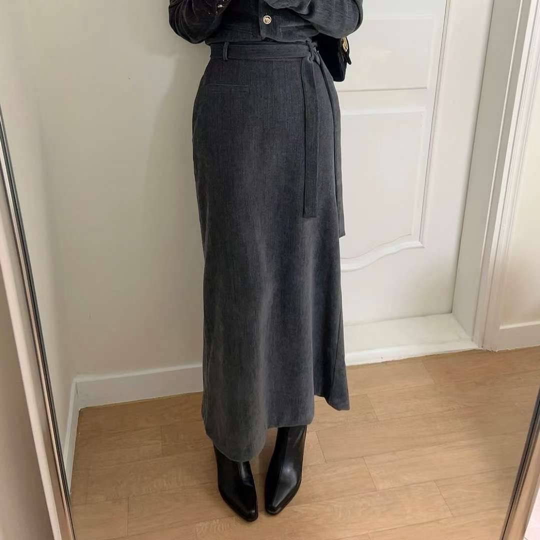 KITSCH東大門㊣直郵女士新品休閑職業人氣真品時尚長裙口袋KITSCH長裙