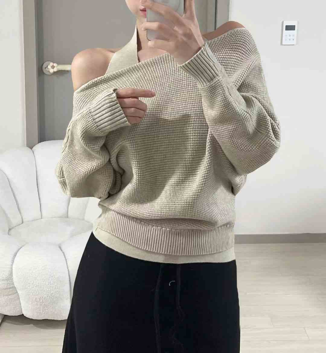 KITSCH東大門㊣實拍女士新款時尚真品25秋冬熱賣套裝華夫格KITSCH套裝