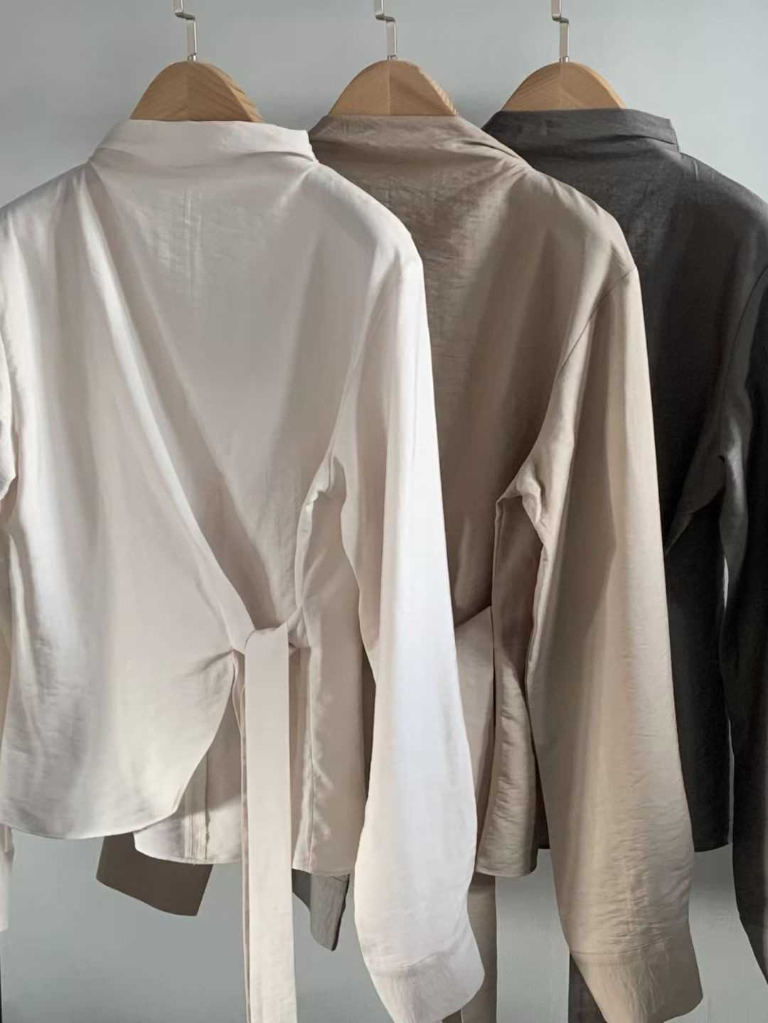 OSRO東大門㊣代購女裝新品推薦熱賣人氣25秋冬時尚襯衫蕾絲衫OSRO襯衫/蕾絲衫