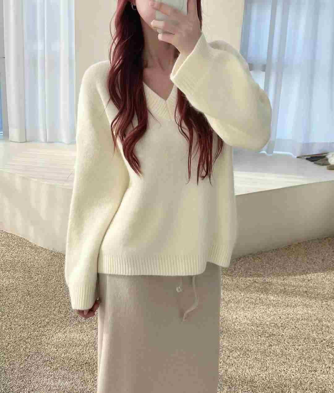 KITSCH東大門㊣代購女裝新款休閑時尚25秋冬熱賣針織衫安哥拉KITSCH針織衫